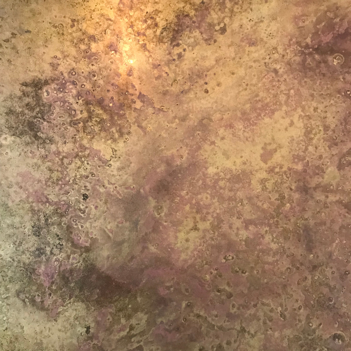 Rose Marbled Antiqued Brass patinated brass by Metal Clad