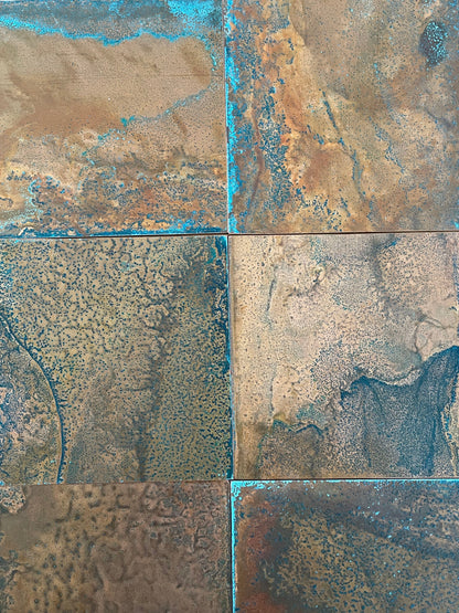 Amazon Verdigris Copper patinated finish by Metal Clad