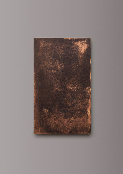Dark Mottled Copper patinated finish by Metal Clad