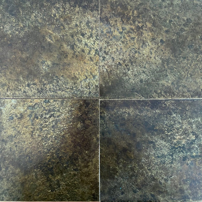 Fossil Antiqued Brass patinated finish by Metal Clad