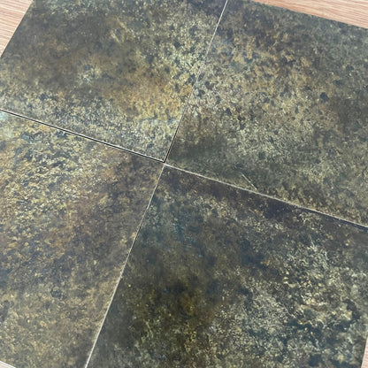 Fossil Antiqued Brass patinated finish by Metal Clad
