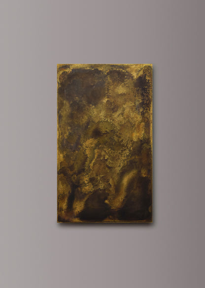 Fossil Antiqued Brass patinated finish by Metal Clad