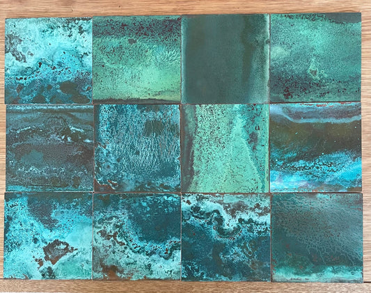 Heavy Verdigris Copper patinated finish by Metal Clad