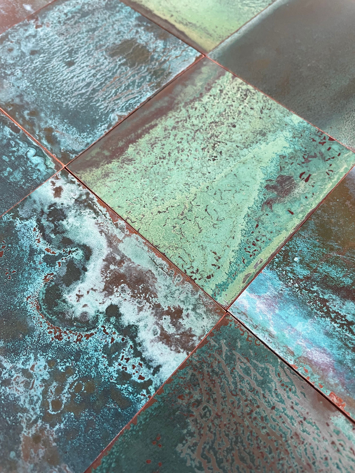 Heavy Verdigris Copper patinated copper by Metal Clad