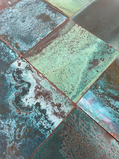 Heavy Verdigris Copper patinated copper by Metal Clad
