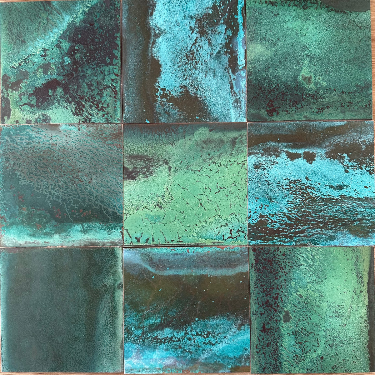 Heavy Verdigris Copper patinated finish by Metal Clad