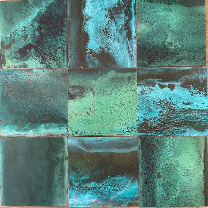 Heavy Verdigris Copper patinated finish by Metal Clad
