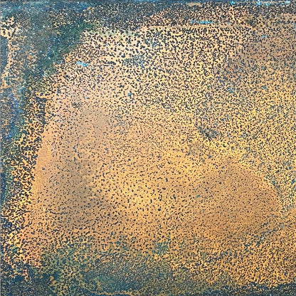 Amazon Verdigris Copper – hand-patinated copper panel by Metal Clad