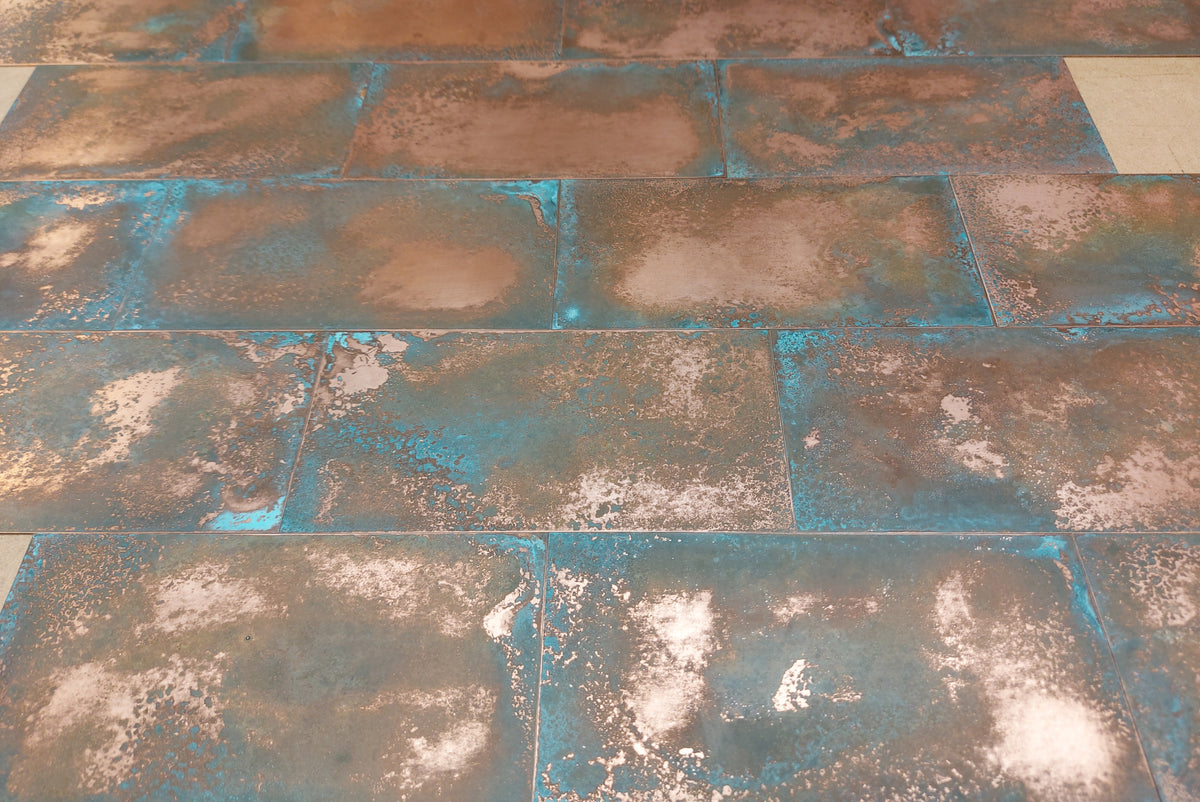 Light Verdigris Copper patinated finish by Metal Clad