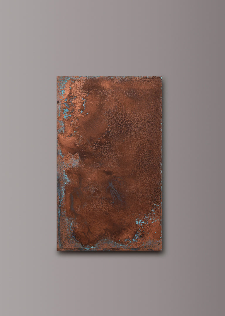 Light Verdigris Copper patinated finish by Metal Clad