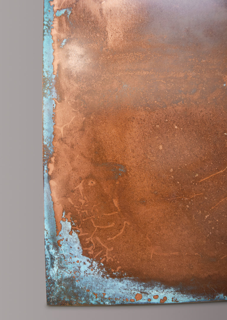 Light Verdigris Copper patinated finish by Metal Clad