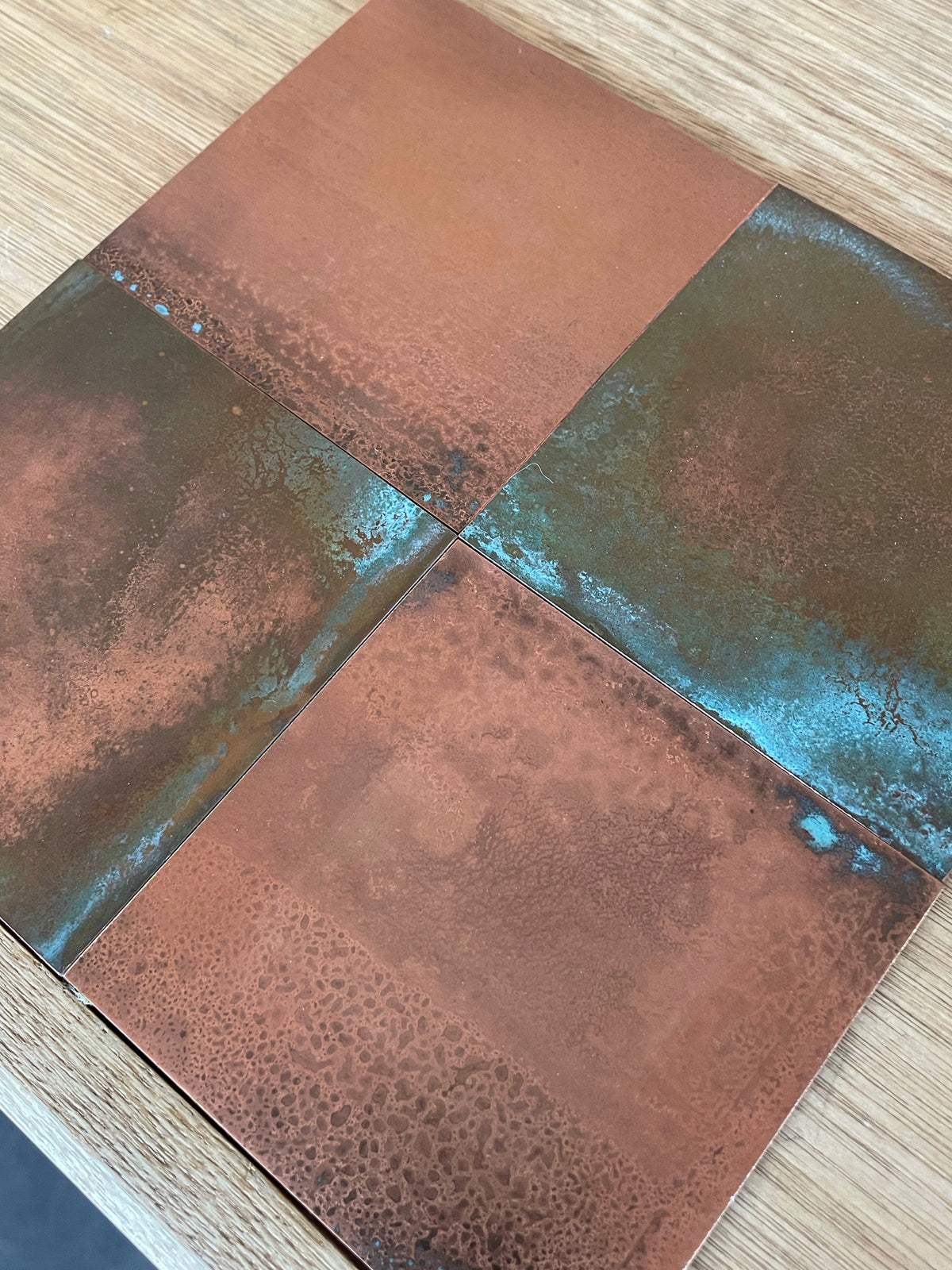 Light Verdigris Copper patinated copper by Metal Clad