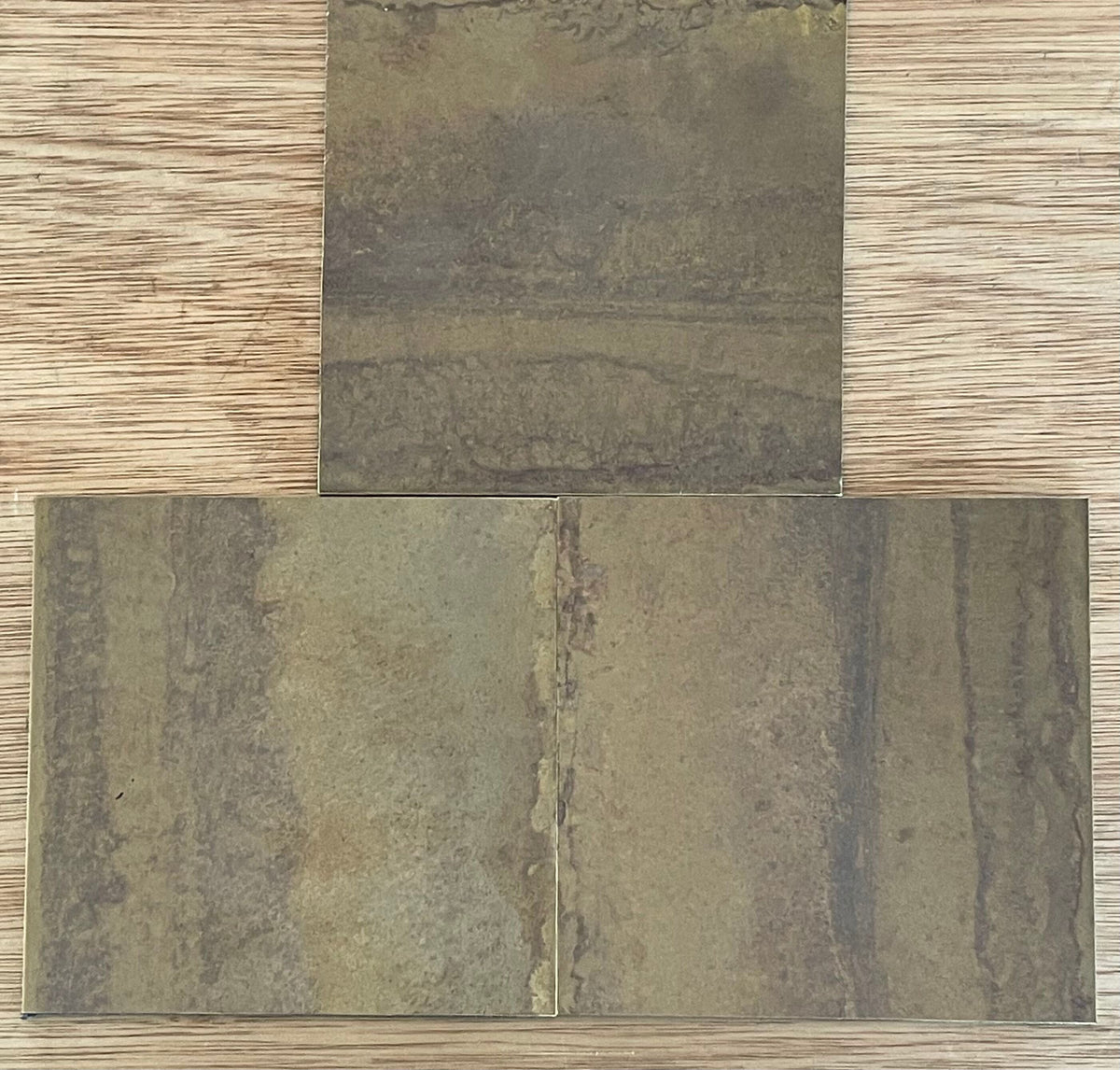 Marbled Edge Antiqued Brass patinated brass by Metal Clad