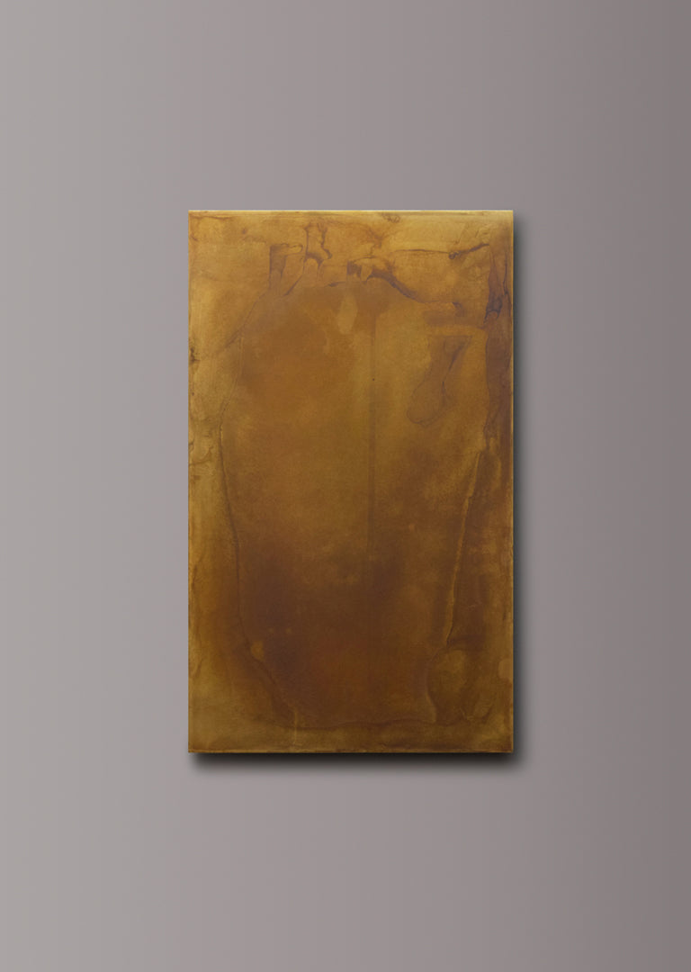 Marbled Edge Antiqued Brass patinated finish by Metal Clad
