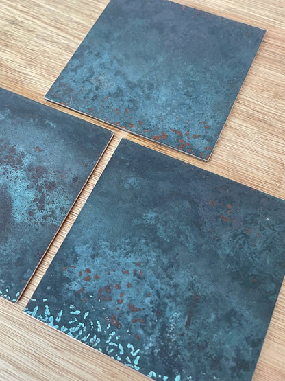 Moss Antiqued Copper patinated finish by Metal Clad