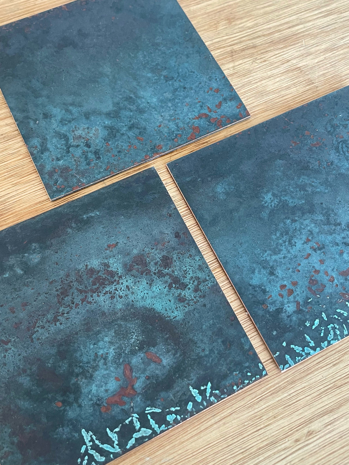 Moss Antiqued Copper patinated finish by Metal Clad