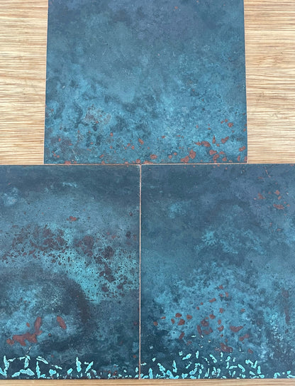 Moss Antiqued Copper patinated finish by Metal Clad
