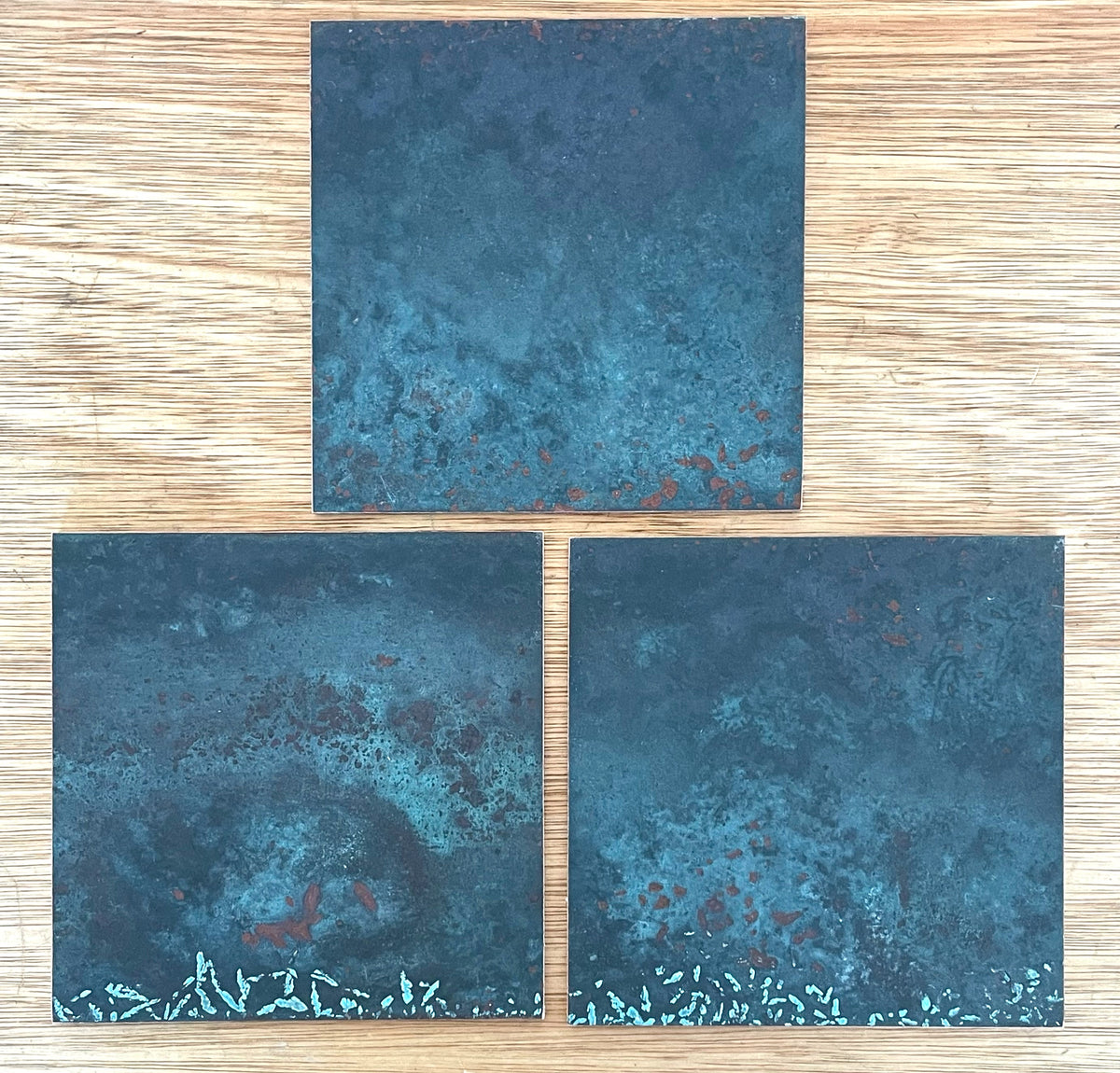 Moss Antiqued Copper patinated finish by Metal Clad