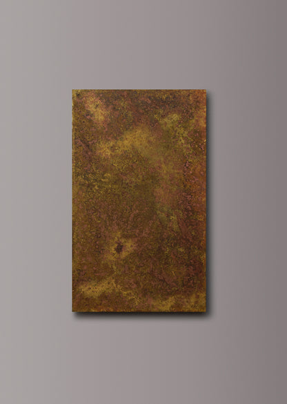 Rose Marbled Antiqued Brass patinated finish by Metal Clad