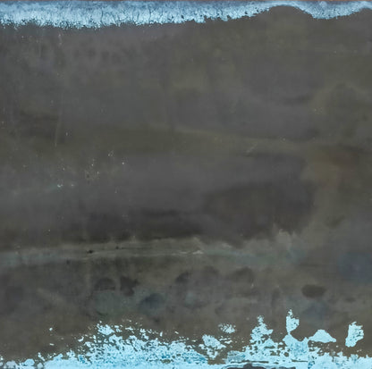 Inky Brass with Blue Bloom patinated finish by Metal Clad
