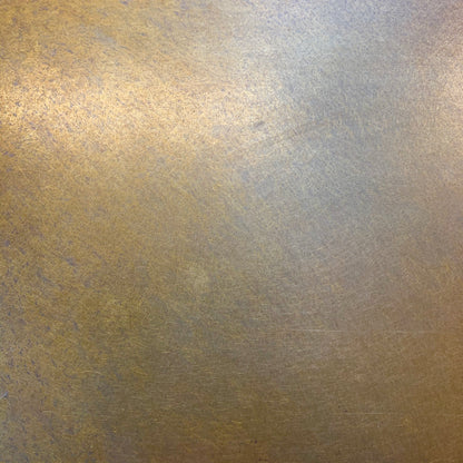 Cloudy Antiqued Brass patinated finish by Metal Clad