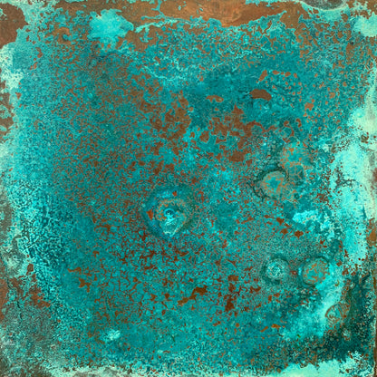 Heavy Verdigris Copper patinated finish by Metal Clad
