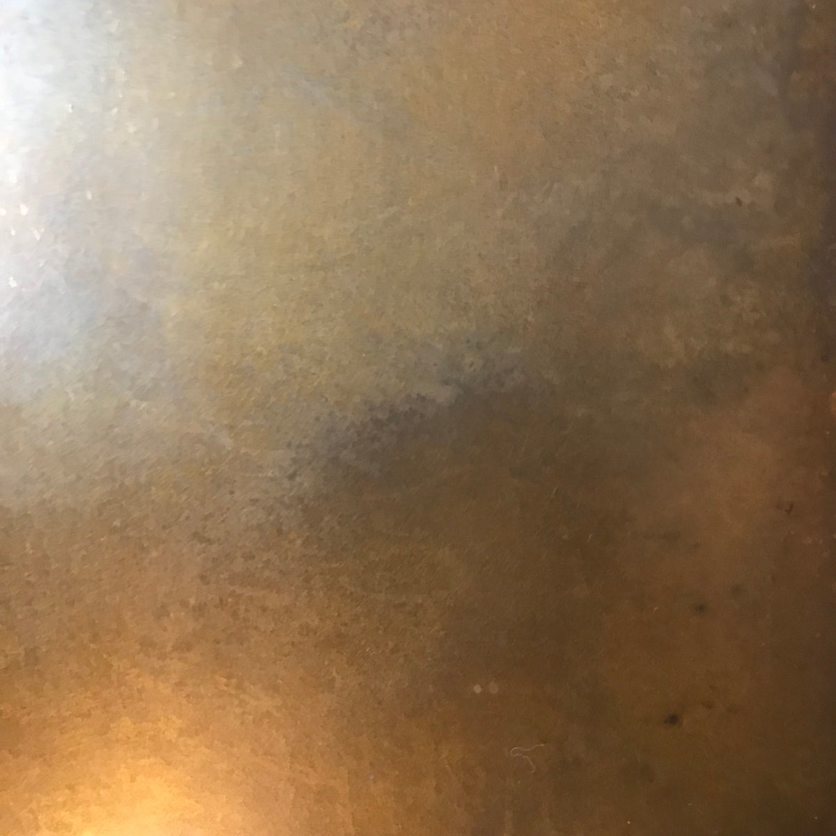 Cloudy Antiqued Brass patinated brass by Metal Clad