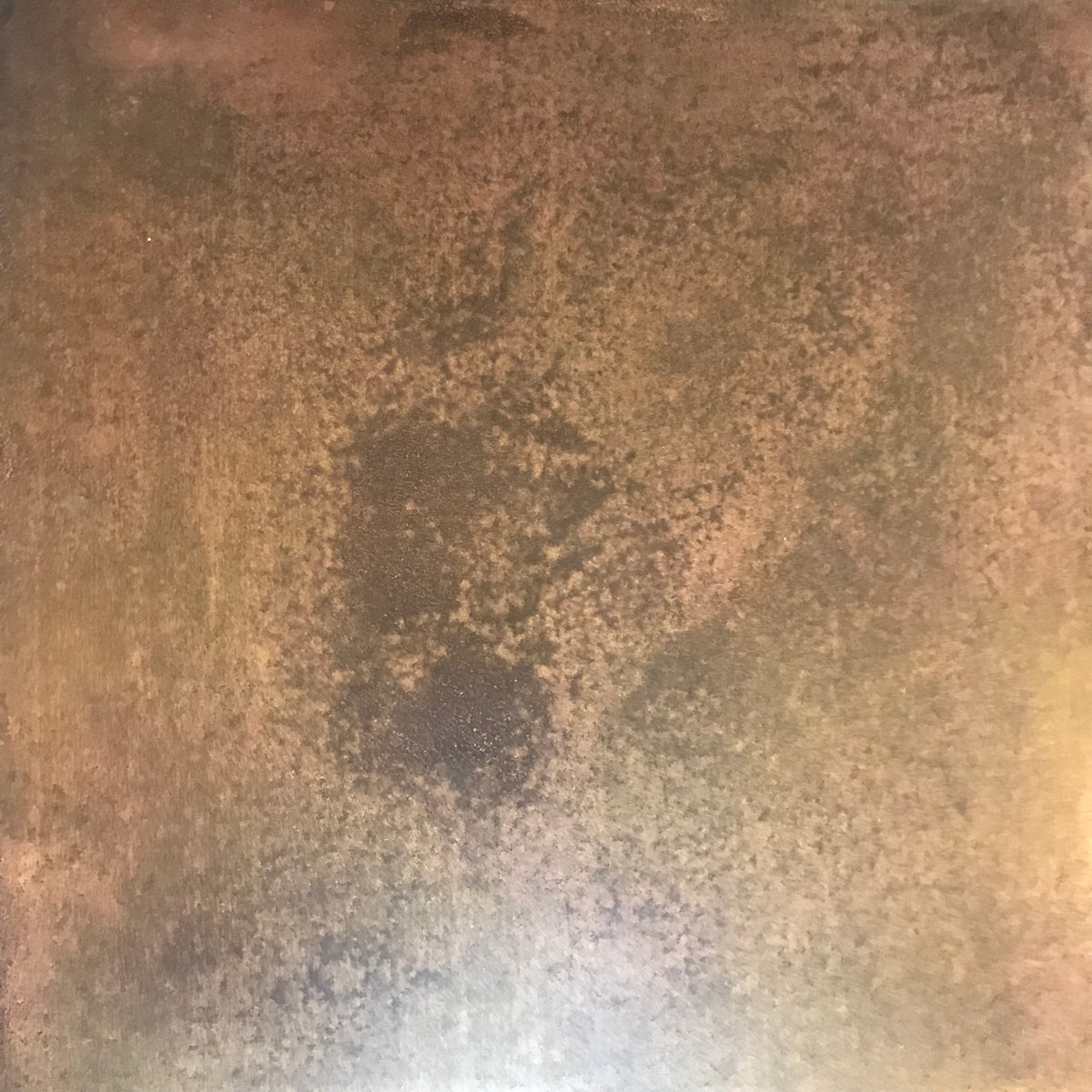 Dark Mottled Copper patinated finish by Metal Clad