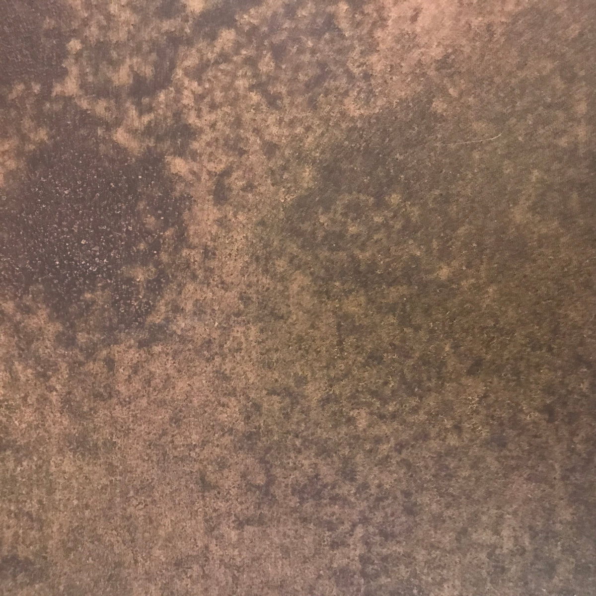 Dark Mottled Copper patinated brass by Metal Clad