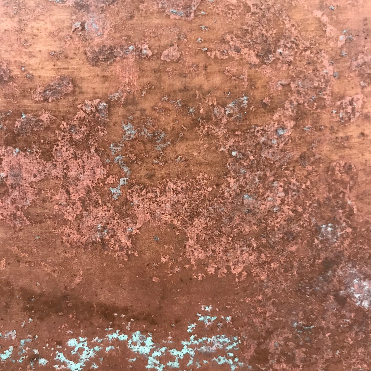 Light Verdigris Copper patinated finish by Metal Clad