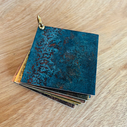 Metal Clad sample set of patinated brass and copper finishes