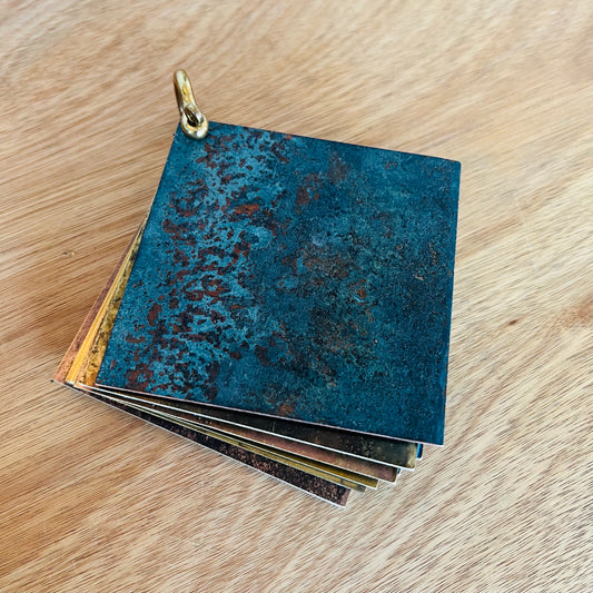 Metal Clad sample set of patinated brass and copper finishes